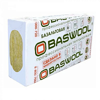 Плита минераловатная BASWOOL Стандарт 60 1200х600х100 мм, 3 шт