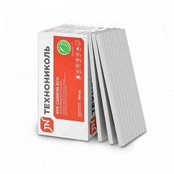Экструзионный пенополистирол (XPS) ТЕХНОНИКОЛЬ Carbon Eco FAS/2 S/1 1180х580х50 мм, L-кромка, фрезерованный с микроканавками, 8 шт